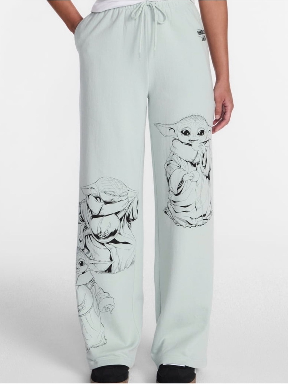 BRAND NEW Mandolorian  Grogu Lounge Pajama Pants - Light Mint Size XS